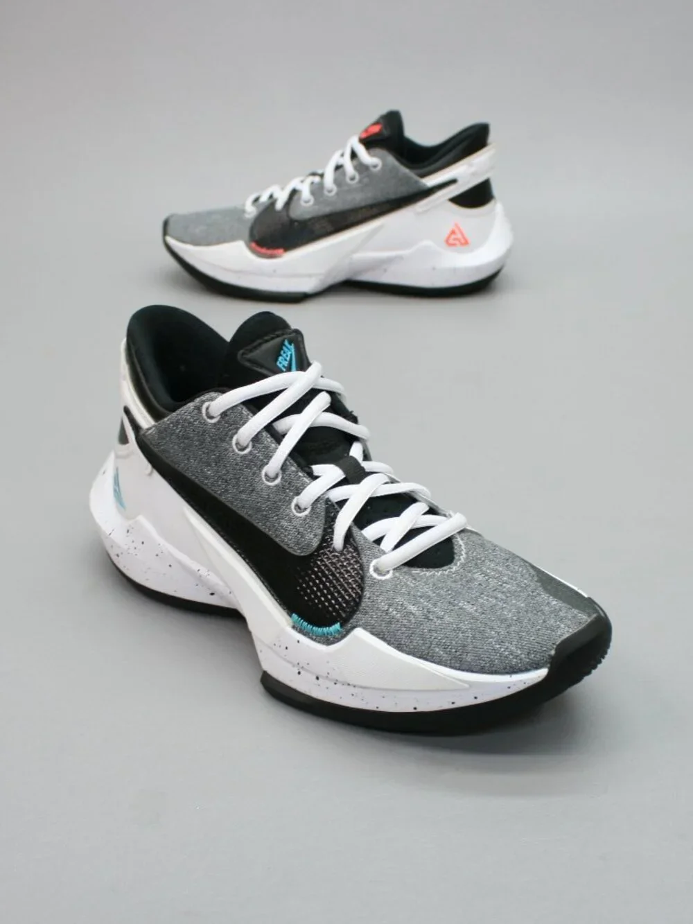 Nike Men's 6 Zoom Freak 2 Denim Mango Teal Giannis Gym Shoes Sneakers CK5424-101